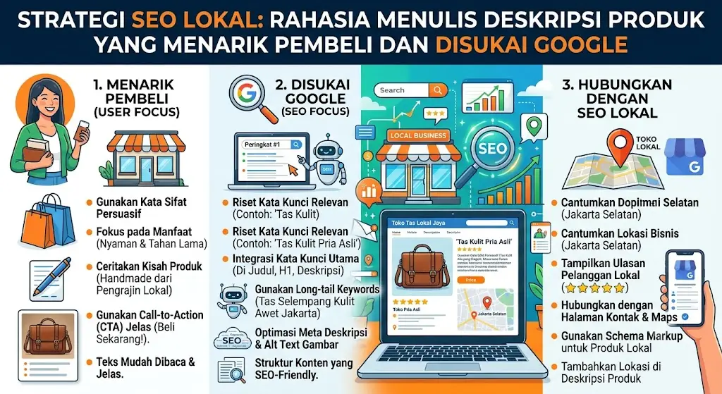 Cara Menulis Deskripsi Produk yang Menarik Pembeli dan Disukai Google