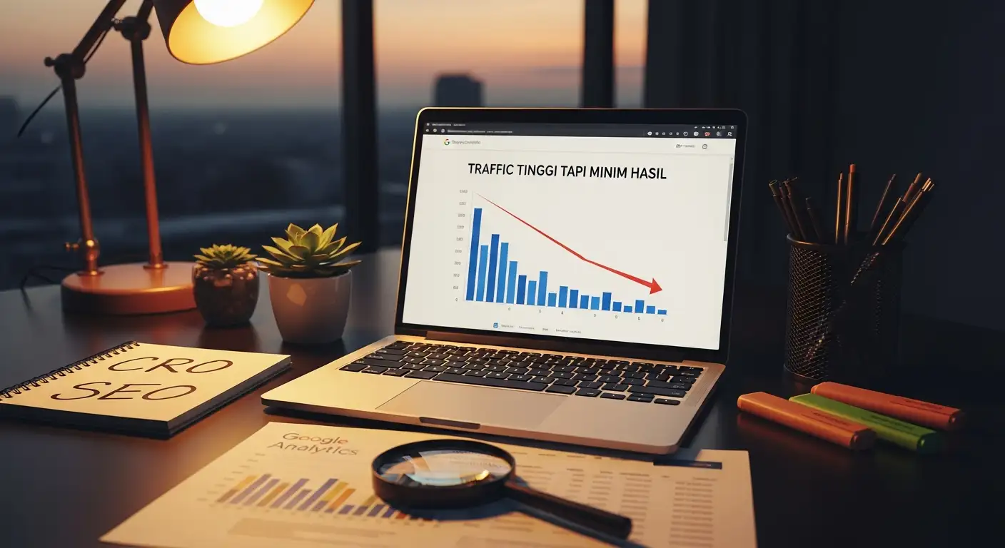 7 Penyebab Traffic Tinggi Tapi Minim Hasil: Panduan Strategi CRO & Optimasi SEO